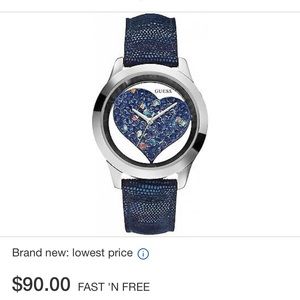 Guess U0113L8 watch (purple)